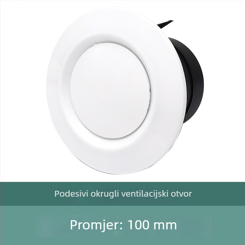 Kružni ABS plastični ulaz zraka za kućni sustav svježeg zraka