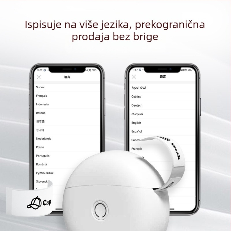 L10 mini Bluetooth termalni pisač etiketa za kućnu upotrebu – prenosni ručni pisač etiketa
