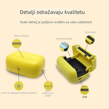 Termalni Bluetooth pisač za fotografije s pametnog telefona – ispis oznaka pogrešaka za učenike