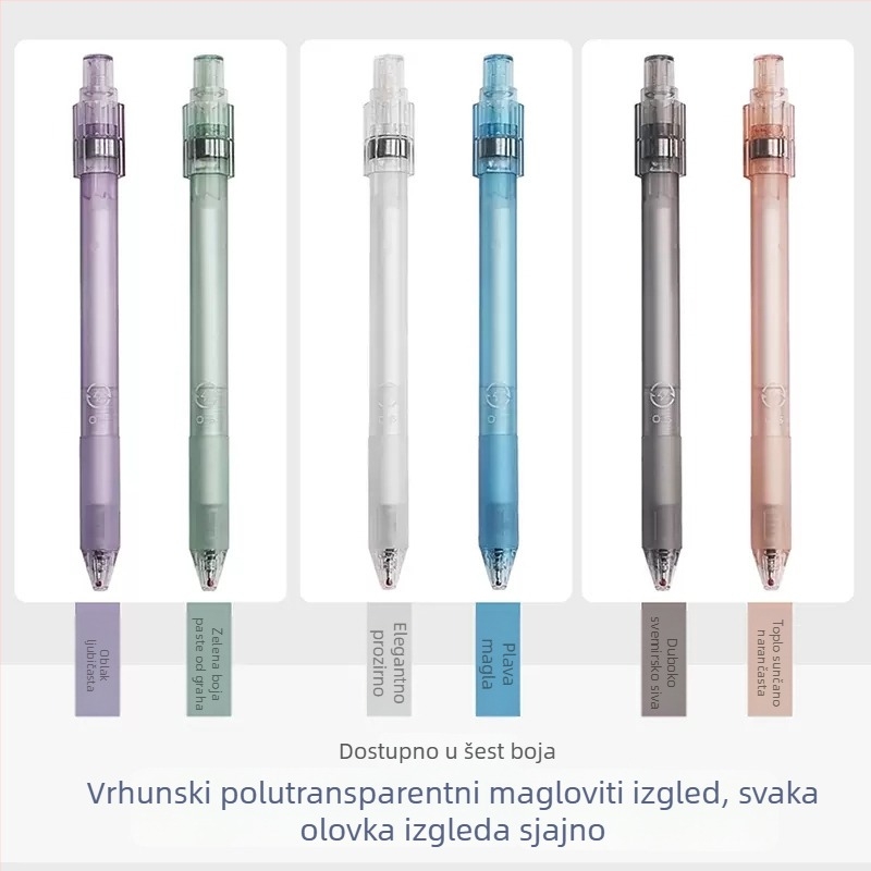Heshuo HS-163 rotirajuća olovka, vrh 0,5 mm, plastično kućište, neizbrisiva, vrh s četkicom