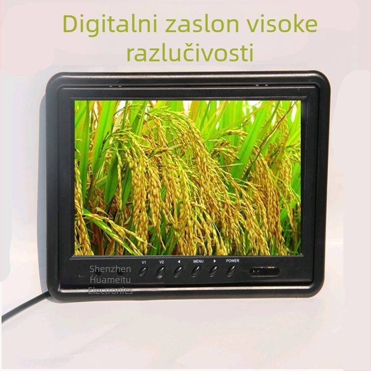 9-inčni LCD prikaz automobila, rezolucija 800x480, dva AV ulaza, monitor za retrovizor