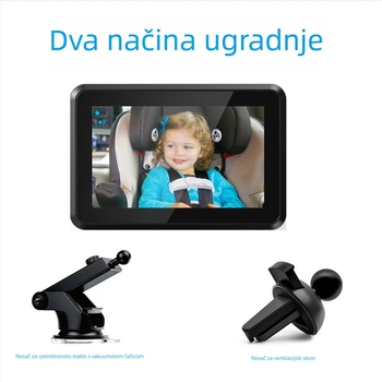 5-inčni sigurnosni monitor za djecu na stražnjem sjedalu s infracrvenom noćnom kamerom i zaslonom