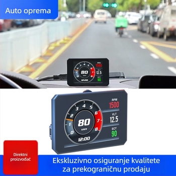P16 Auto HUD Heads-Up Display s OBD2 dijagnostičkim alatom i testom ubrzanja, 3 inča LCD HUD