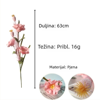 Pjenaste ruže za kućnu i restoransku dekoraciju, vjenčanje i Valentinovo