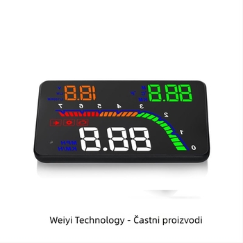 HUD zaslon za automobil s OBD-II — univerzalni LED zaslon od 4,5 inča, HD projektor