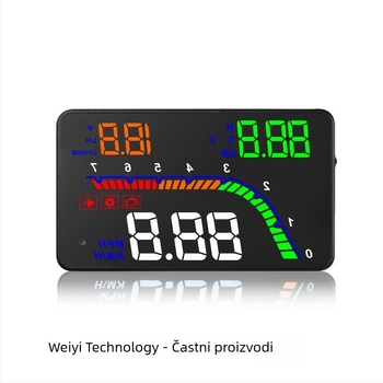 HUD zaslon za automobil s OBD-II — univerzalni LED zaslon od 4,5 inča, HD projektor
