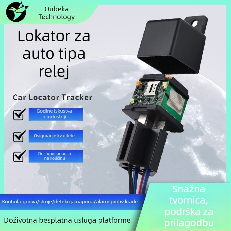 Globalna verzija 4G releja za auto s GPS lokatorom, daljinsko upravljanje gorivom i zaštita od krađe, trenutni praćenje vozila