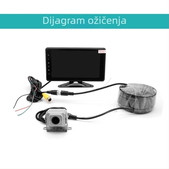 7-inčni HD LCD monitor za auto s AHD 1080 kamerom za vožnju unazad