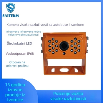 Kamera za vozilo s Starlight noćnim vidom, HD IPC mrežni zaslon za stražnji prikaz, za bagru i kombajn — Model STM-821, 1080P/960, 2-kanalni zaslon