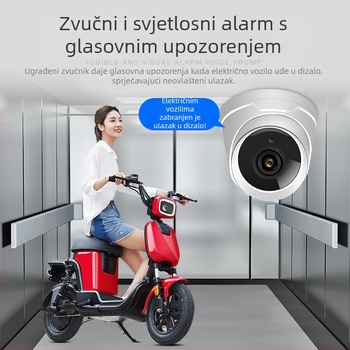 Kamera za lift s detekcijom električnih vozila, alarmnim povezivanjem i blokadom ulaska