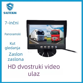 7-inčni IPS automobil monitor s dvokananalnim snimanjem na karticu