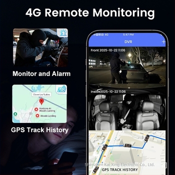 4G dash cam s daljinskim praćenjem u stvarnom vremenu, prednje i stražnje kamere, Wi-Fi