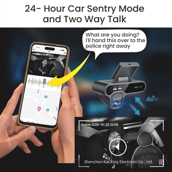 4G dash cam s daljinskim praćenjem u stvarnom vremenu, prednje i stražnje kamere, Wi-Fi