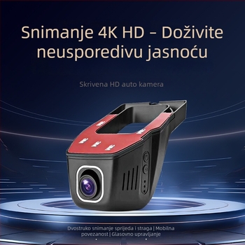 USB dash kamera za automobil s Wi-Fi, skriveno upravljanje putem aplikacije, nadzor videa pri parkiranju, bežična automobil kamera u obliku slova U