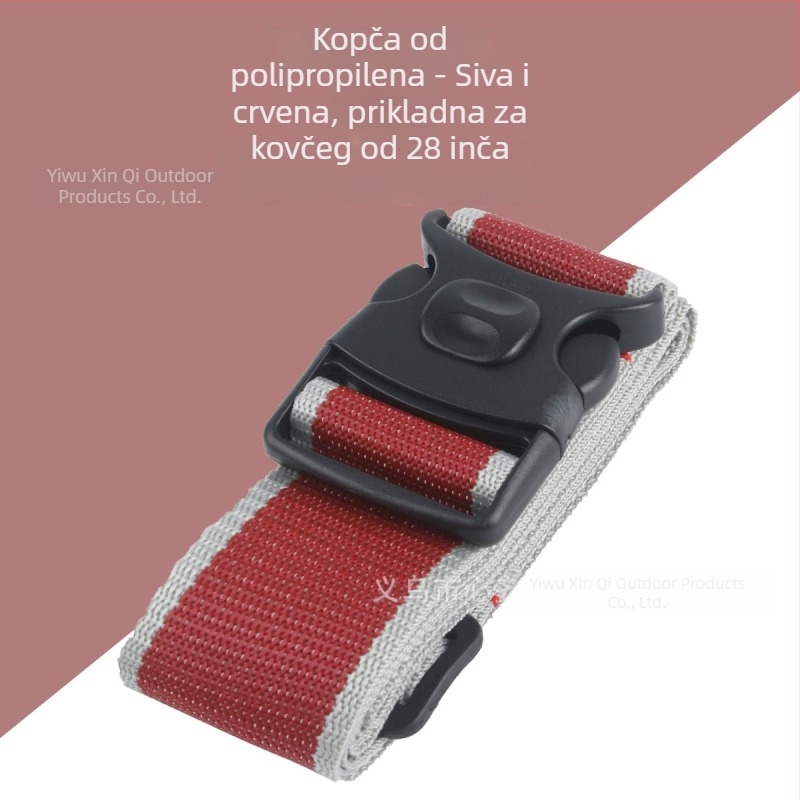 Novi zaključavajući kaiš za prtljagu – otporan na rezanje, otporan na potres, jednobojni poliesterski putni dodatak