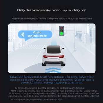 360° automobilna kamera K380JL, 1296P noćna vizija visoke rezolucije, nadzor parkiranja, bežično povezivanje, novi model