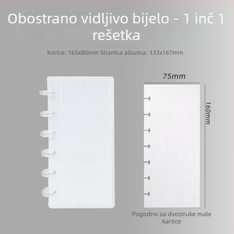 Instax Mini fotoalbum s gumbom u obliku gljive, za fotografije veličine 3 inča, listovi s rasporedom 4 mreže po stranici, 120 umetaka