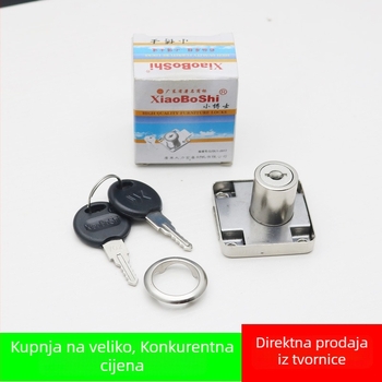 Brava za ladicu od cinkove legure za uredske ormariće i ormariće za dokumente, model H09, moderni minimalistički stil, prilagodljiva obrada