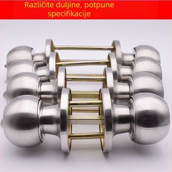 Brava za unutarnja vrata s tri poluge, kuglastog tipa, konstrukcija od aluminijske legure i plastičnog čelika, stabilna kvaliteta