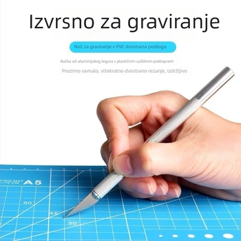 Nož za zanatski rad od aluminijske legure – nož za olovku za dnevnik, graviranje i DIY rezanje papira