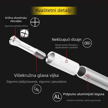 Nož za zanatski rad od aluminijske legure – nož za olovku za dnevnik, graviranje i DIY rezanje papira