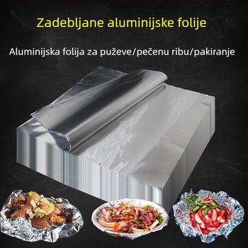 Debljeni lista aluminijske folije za fritezu na zrak, kućna upotreba, za roštiljanje mesa i ribe, papir za odvajanje ulja