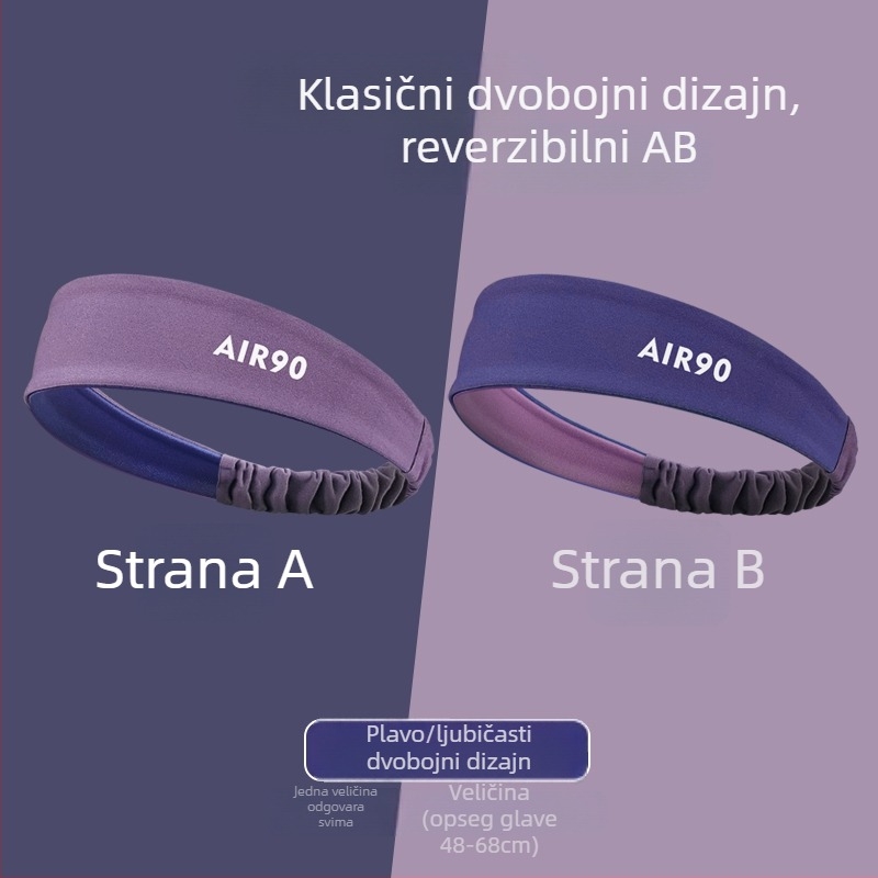 Unisex sportska čelenka za glavu, upija znoj – za trčanje, košarku, jogu i fitness