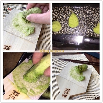 Mlinski alat s teksturom kože morskog psa za wasabi, đumbir i češnjak; strugalica za riblju kožu i alat za češnjakovu pastu