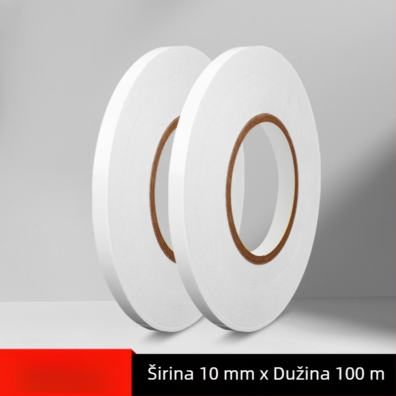 300 m dvostrano ljepiljiva traka, visoke viskoznosti, prozirna, izuzetno tanka, za uredske i industrijske primjene