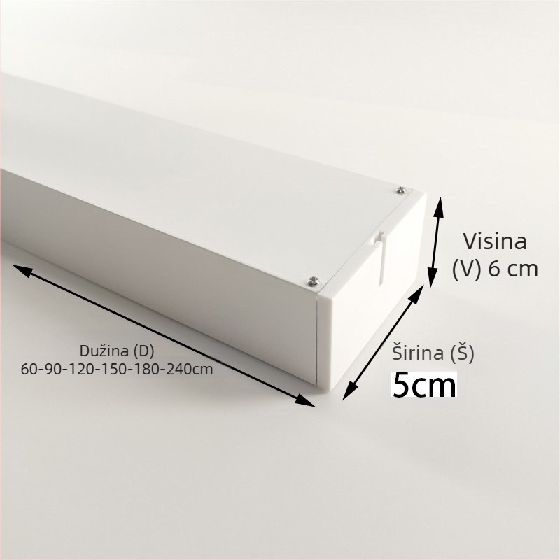 LED aluminijska linearna LED svjetiljka, širina 4 cm, uredska stropna svjetiljka s rešetkastim dizajnom