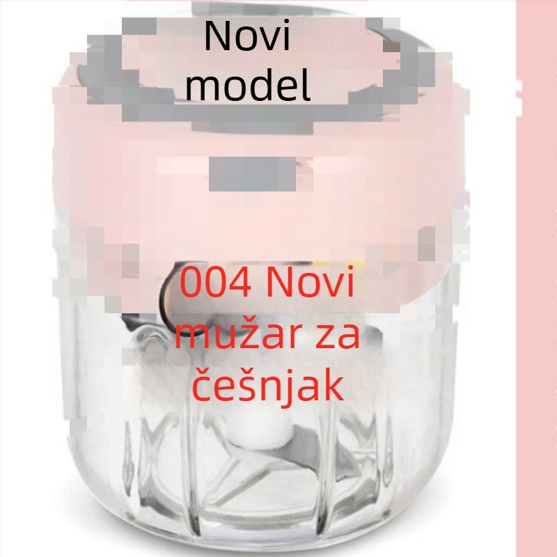 Električni oljuštivač češnjaka, zdrobitelj češnjaka, češnjak preša, mali blender i kompaktni mlin za meso.