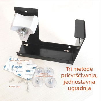 5 cm široki stolni dispenser za ljepljivu traku s prozirnim držačem, kutija zatvarač i nož za traku