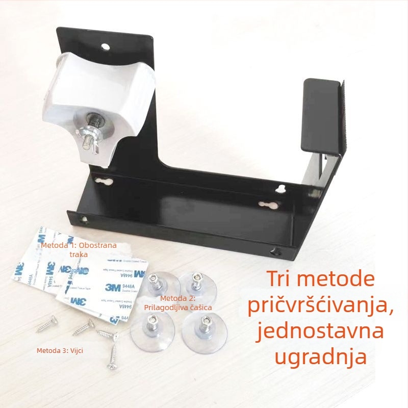 5 cm široki stolni dispenser za ljepljivu traku s prozirnim držačem, kutija zatvarač i nož za traku