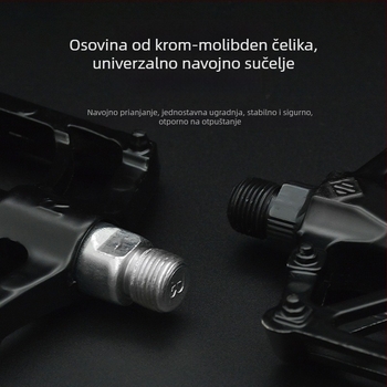 Peda od aluminijske legure s ležajem, protuklizni, X-oblik pedala za električne bicikle i brdske bicikle