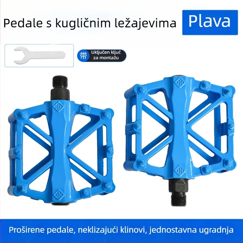 Peda od aluminijske legure s ležajem, protuklizni, X-oblik pedala za električne bicikle i brdske bicikle
