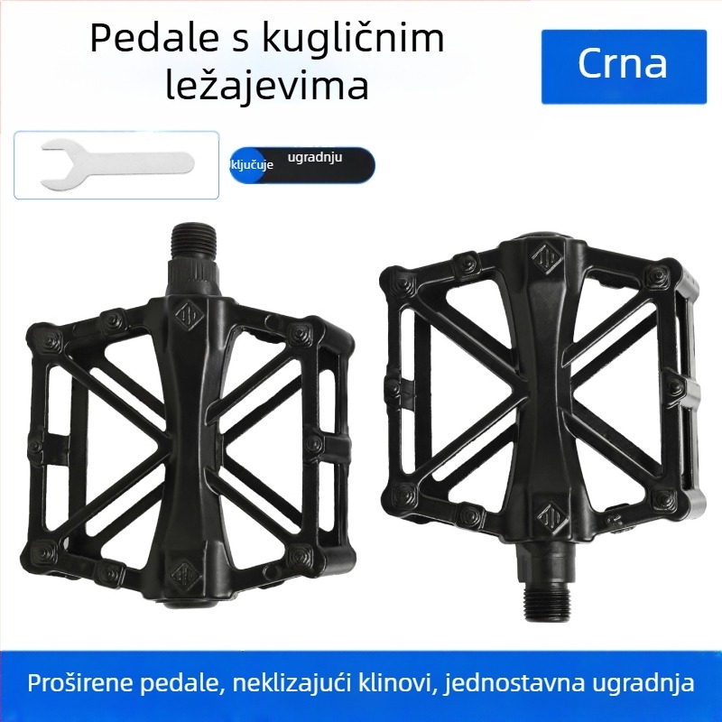Peda od aluminijske legure s ležajem, protuklizni, X-oblik pedala za električne bicikle i brdske bicikle