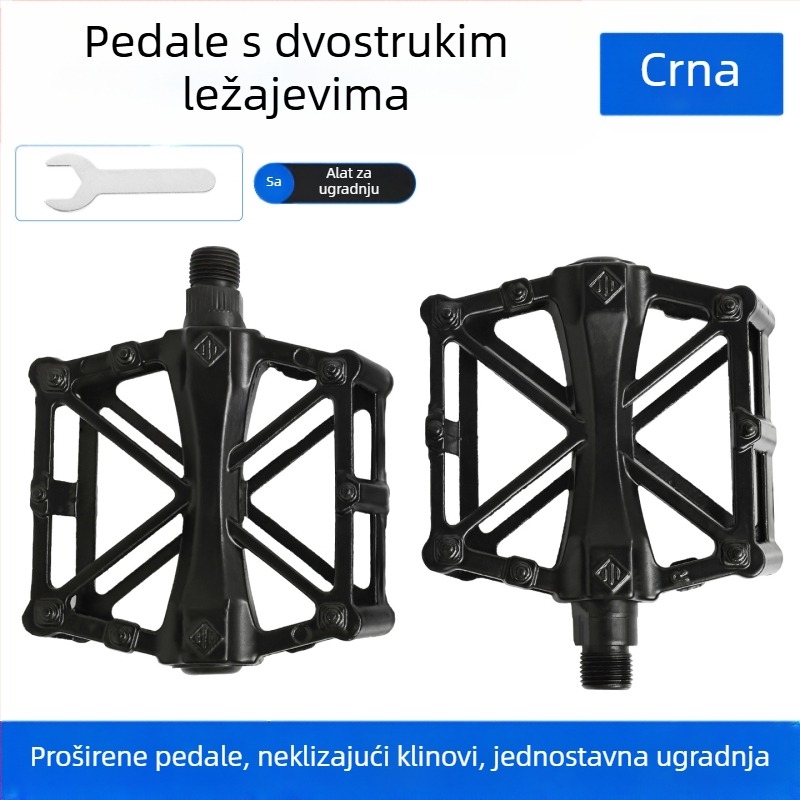 Peda od aluminijske legure s ležajem, protuklizni, X-oblik pedala za električne bicikle i brdske bicikle