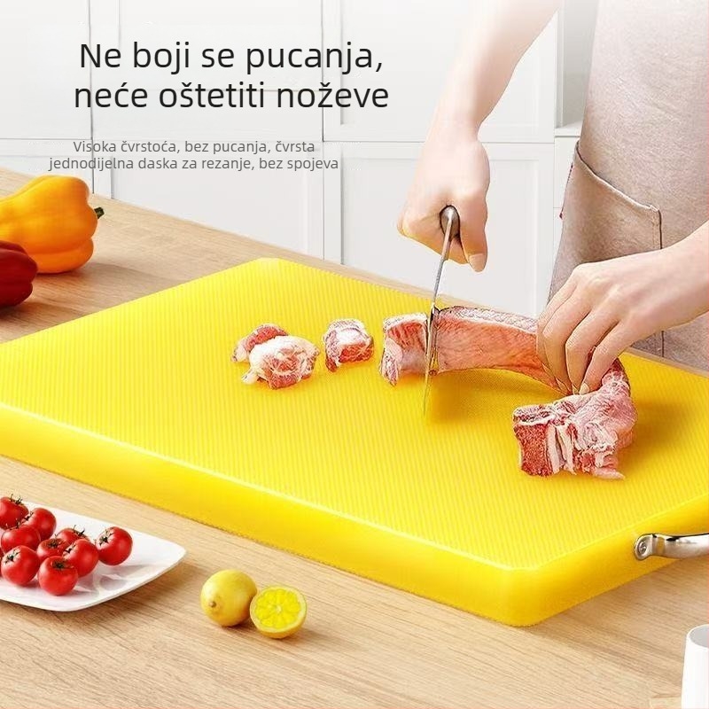PE kvadratna ploča za rezanje, prehrambene kvalitete, otporna na plijesan, antibakterijska, otporna na pucanje, dvostrana, za kućnu i komercijalnu upotrebu za rezanje kostiju.