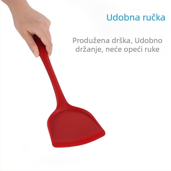 Silikonska spatula za prženje – kuhinjski alat od silikona, ne grebe posuđe