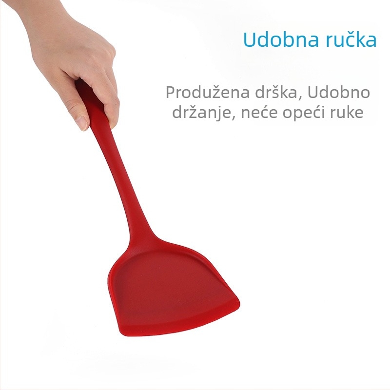 Silikonska spatula za prženje – kuhinjski alat od silikona, ne grebe posuđe