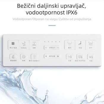 Pametan poklopac za WC za kućnu upotrebu, potpuno automatsko grijanje, funkcija pranja i električno sjedalo