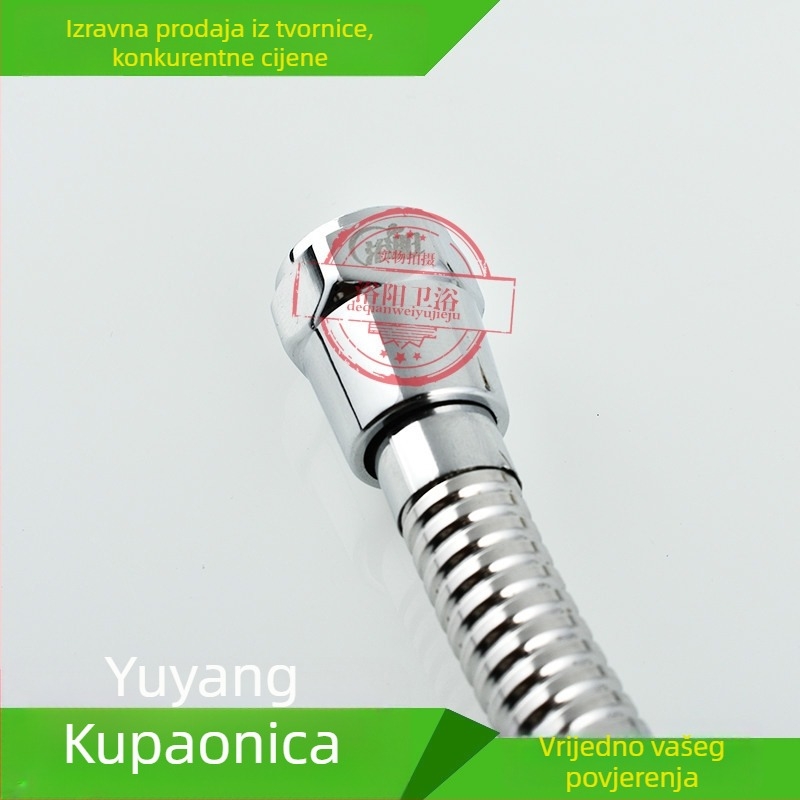 1,5 m nehrđajući čelični tuš crijevo s glavom kišnog tuša za kupaonicu