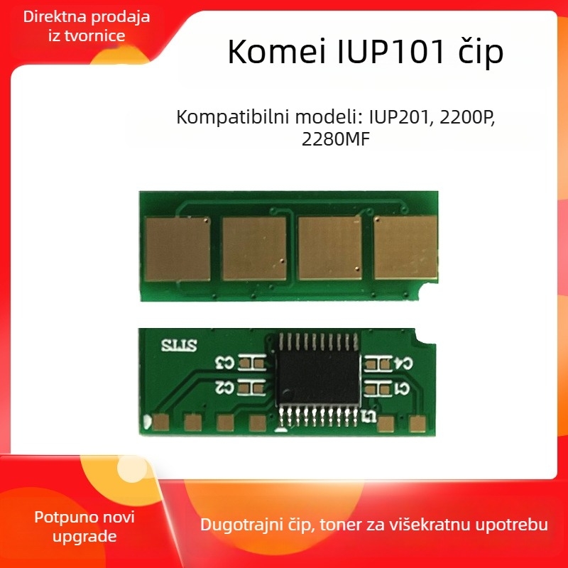 Kemei 2280MF 2200P Čip za brojanje tonera za kasetu IUP101/201