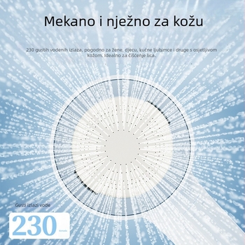 Tuš glava sa sedam načina mlaza, protiv nakupljanja kamenca, gust mlaz, vodootporna, pojačava tlak, masaža za kućne ljubimce, puls, nježna prema koži, dvostruki načini