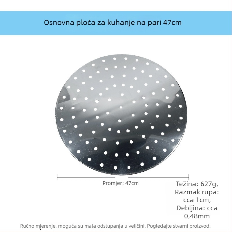 Okrugla baza za paru od nehrđajućeg čelika sa separatorom, lonac za paru za dumplings