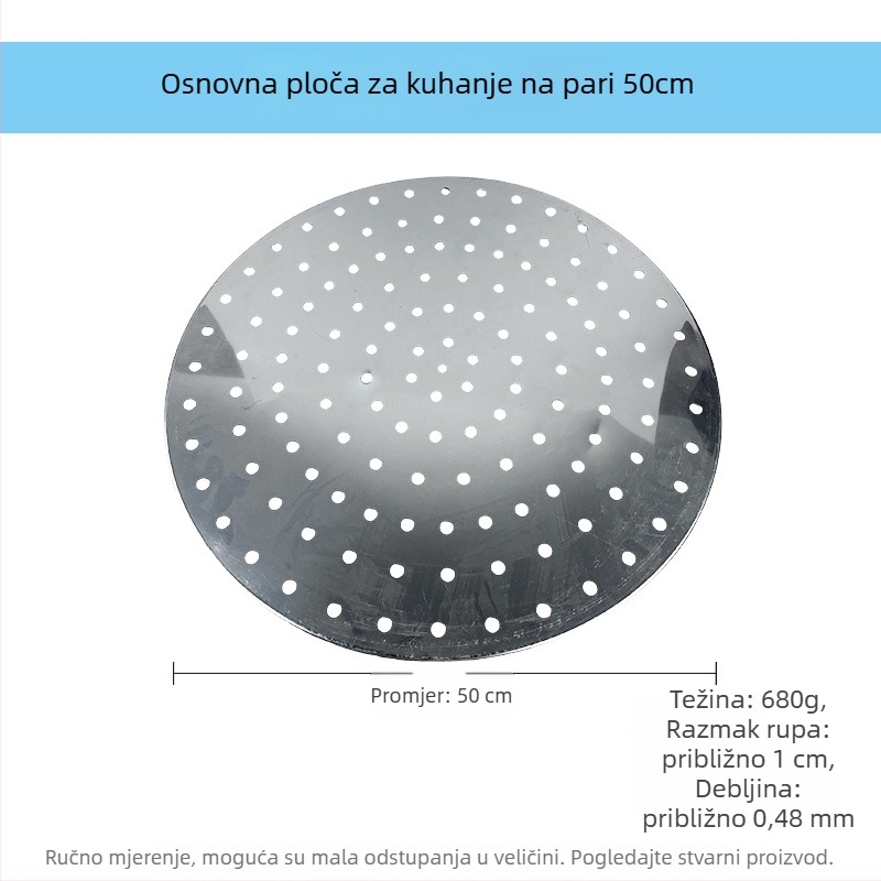 Okrugla baza za paru od nehrđajućeg čelika sa separatorom, lonac za paru za dumplings