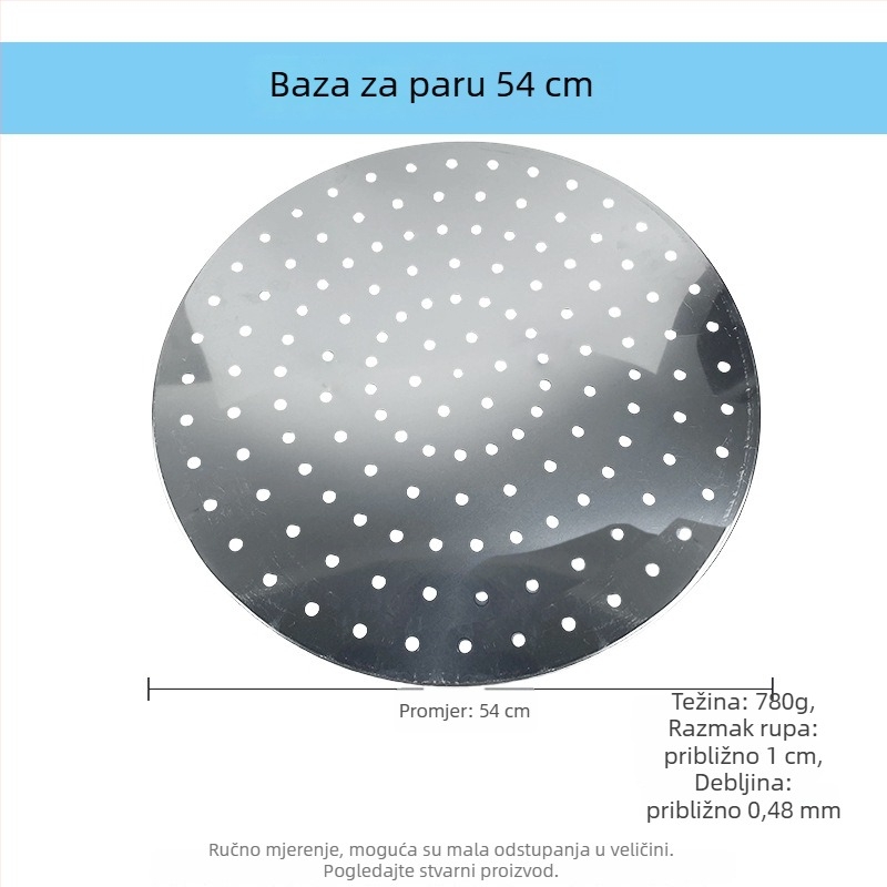 Okrugla baza za paru od nehrđajućeg čelika sa separatorom, lonac za paru za dumplings