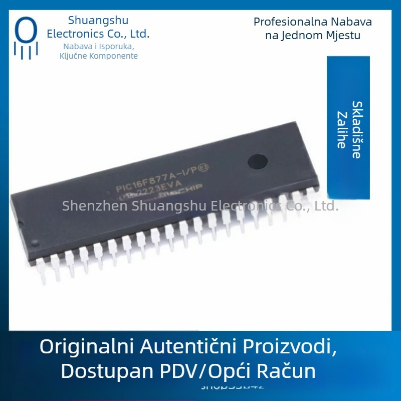 Originalni PIC16F877A-I/P DIP-40 8-bit CMOS mikrokontroler IC
