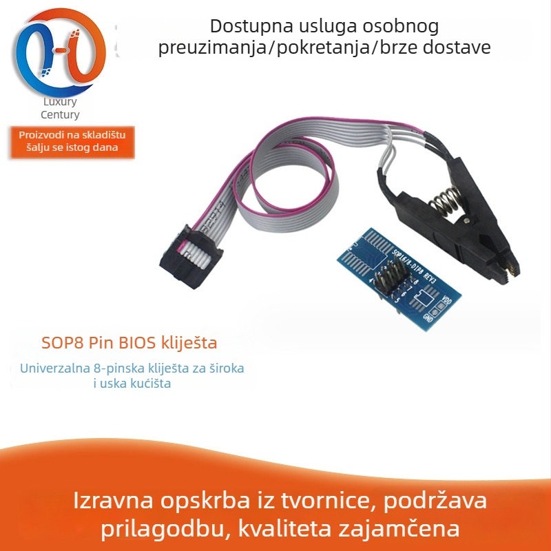 SOP-8 BIOS klips za 8-pinske čipove, univerzalni testni klip za široko i usko kućište