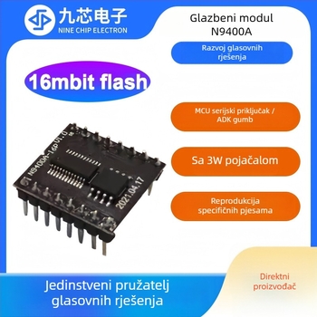 Nine-Core N9400 serija MP3 čip za glasovni reproduciranje s ugrađenom memorijom za dekodiranje zvuka